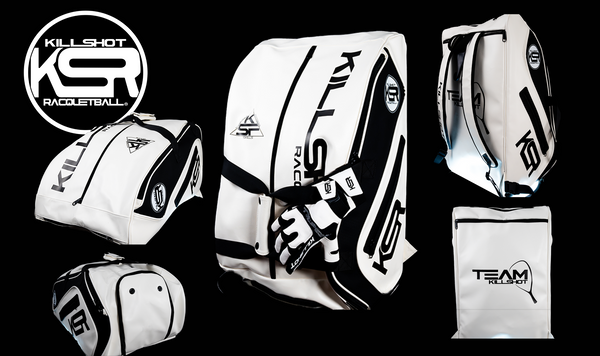 Killshot Racquetball |Team Killshot Racquetball Bag - White and
