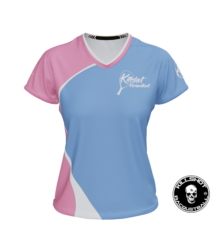 Killshot Racquetball |Team Jersey - Ladies Killshot Jersey | Pink and Blue