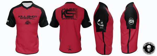 Killshot Racquetball |Team Jersey - Gamer Red Phase 2