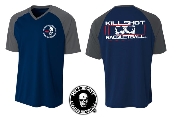 Killshot Racquetball | Performance T V-Neck | Half Court