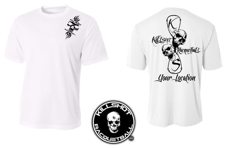 Killshot Racquetball Performance T- Short Sleeve | Customize Your Shirt with your Location