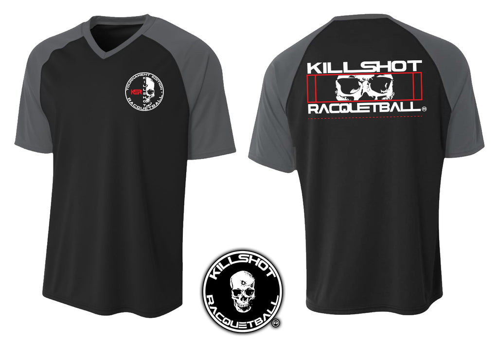 Killshot Racquetball | Performance T V-Neck | Half Court