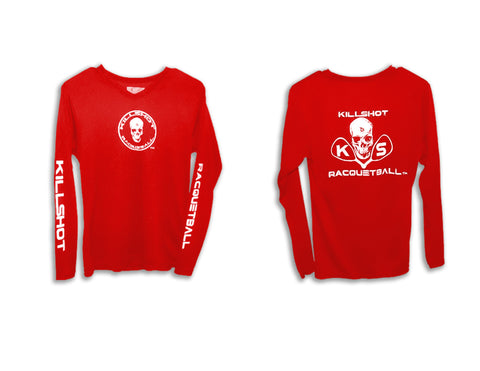 Killshot Racquetball Tournament T- Long Sleeve, Colors (Red, Blue, Black)