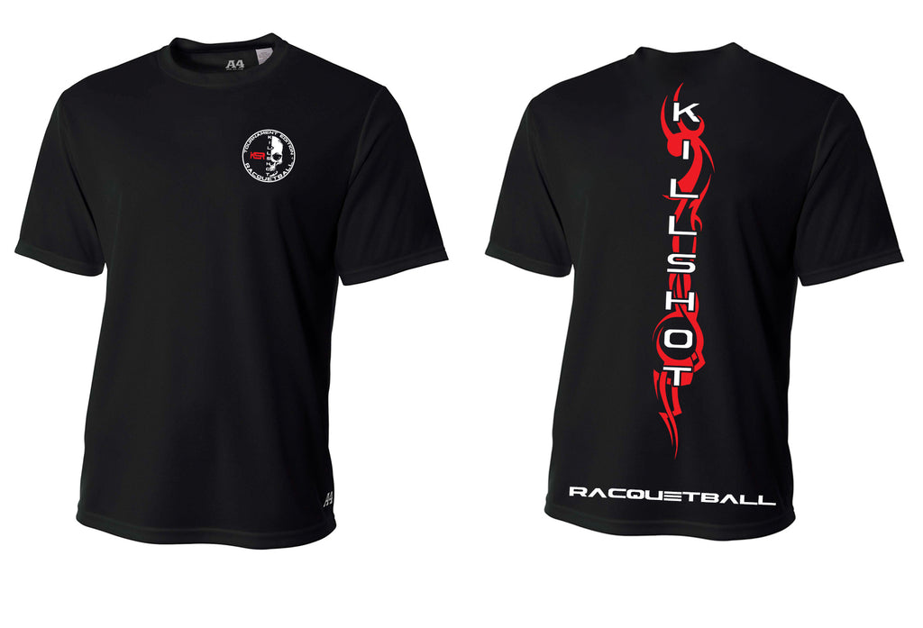 Killshot Racquetball | Performance T- Short Sleeve Black Tribal