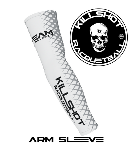 Killshot Racquetball Arm Sleeve | White Team Killshot