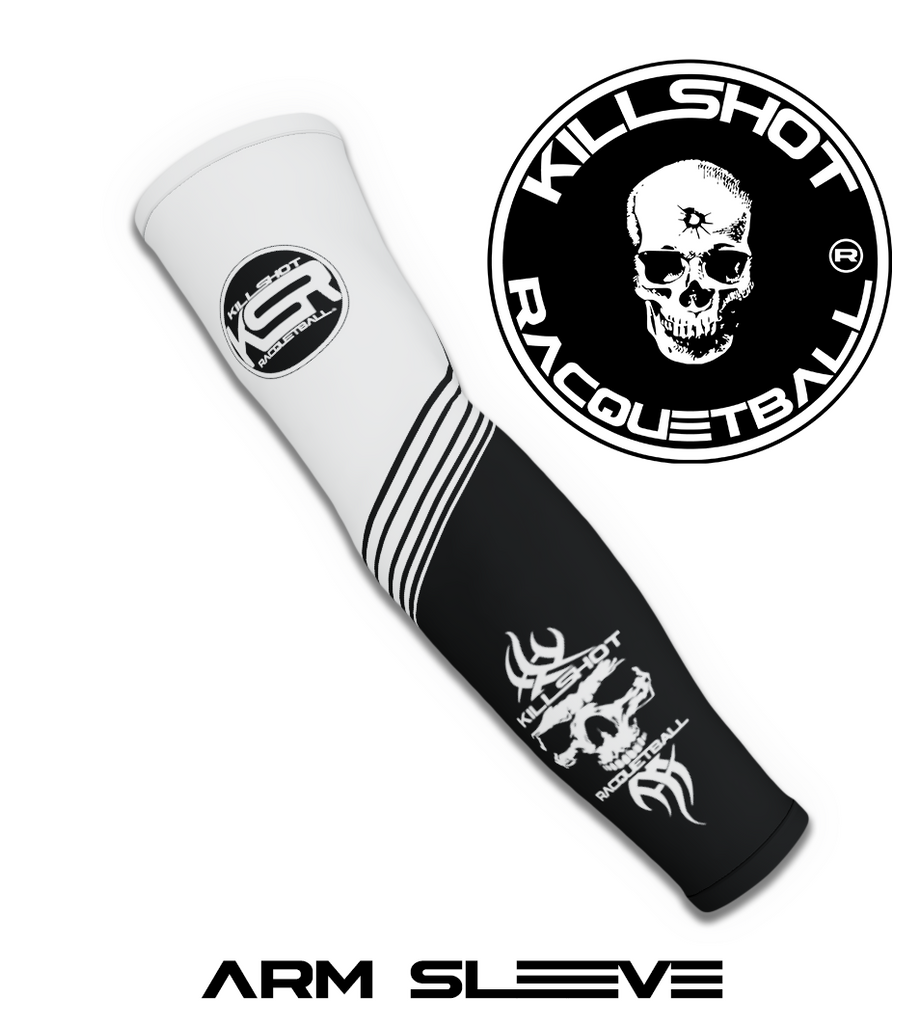 Killshot Racquetball Arm Sleeve | Black SKull