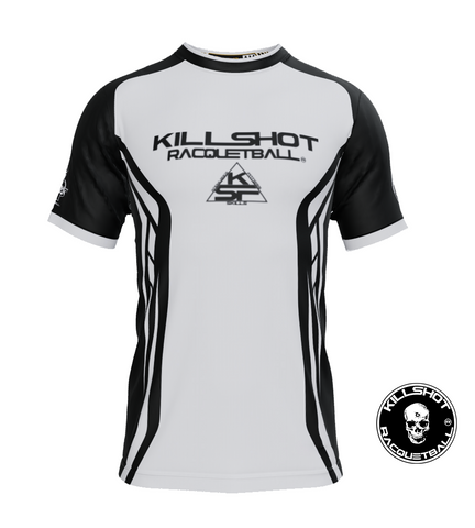 Killshot Racquetball |Team Jersey - Gamer White/Black - Phase 1