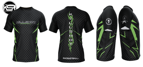 Killshot Racquetball |Team Jersey - Green Fire Jersey