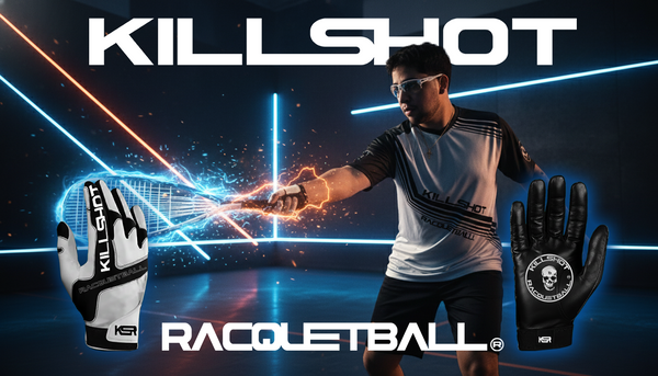 Killshot Racquetball |Team Killshot Gloves - Black and White