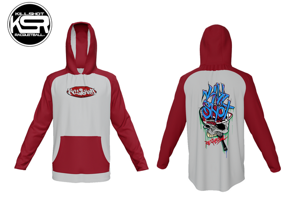 Killshot Racquetball |LightWeight Graffiti Gear Hoodie | Red