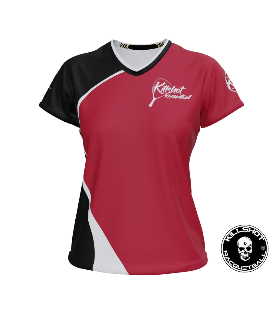 Killshot Racquetball |Team Jersey - Ladies Killshot Jersey | Black and Red