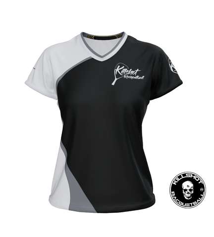 Killshot Racquetball |Team Jersey - Ladies Killshot Jersey | Black and White