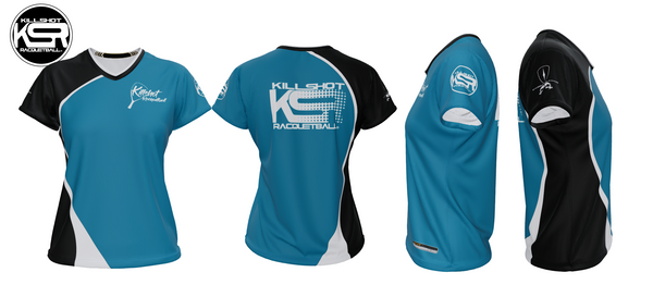 Killshot Racquetball |Team Jersey - Ladies Killshot Jersey | Black and Blue