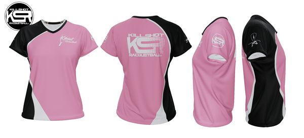 Killshot Racquetball |Team Jersey - Ladies Killshot Jersey | Black and Pink