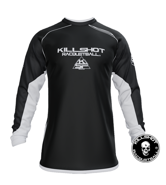 Killshot Racquetball |Team Jersey - Long Sleeve | Black and White
