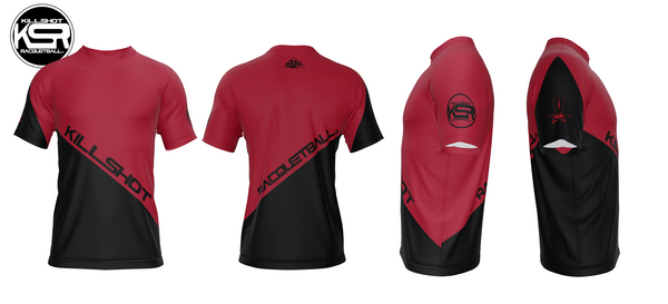 Killshot Racquetball |Team Jersey - Red and Black Gamer