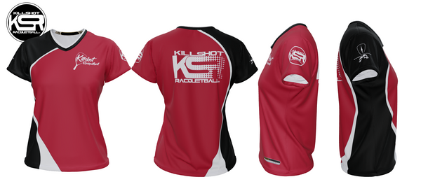 Killshot Racquetball |Team Jersey - Ladies Killshot Jersey | Black and Red