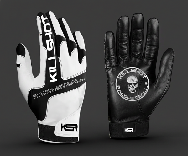 Killshot Racquetball |Team Killshot Gloves - Black and White