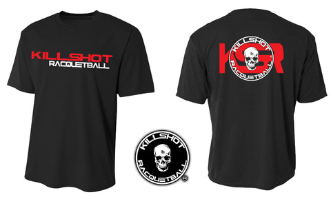 Racquetball Performance T- Short Sleeve  | KSR KillShot Red