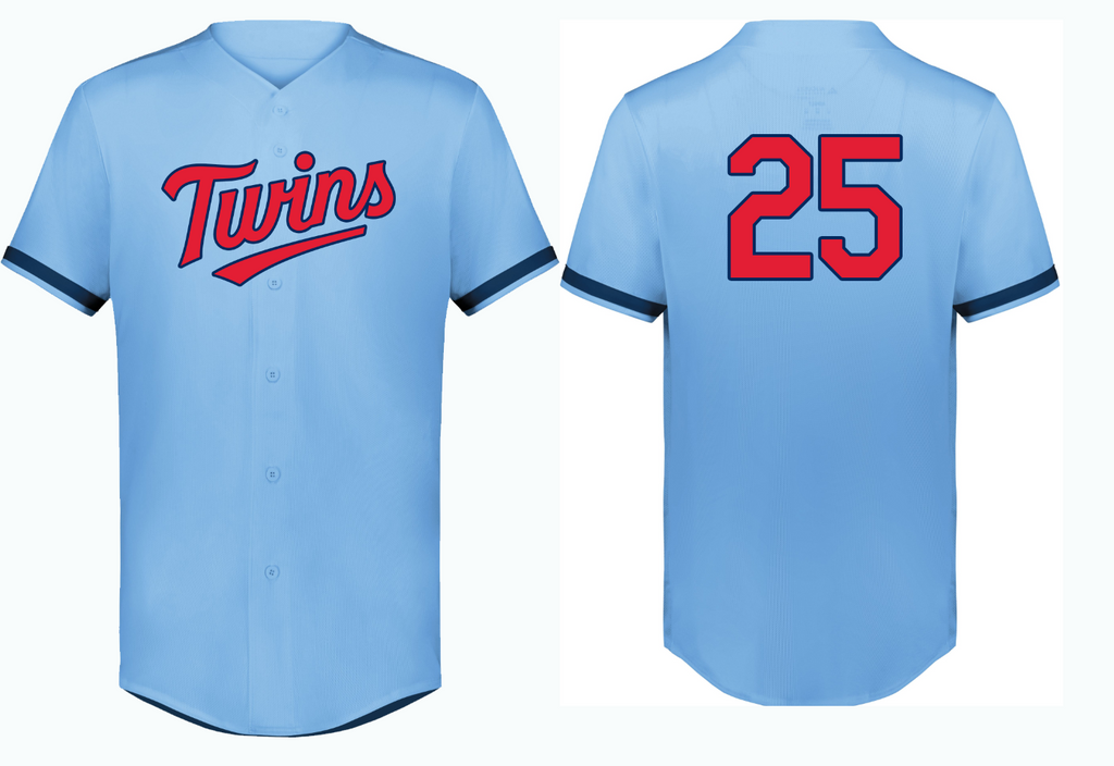 Custom Mens Senior League Baseball Jersey | Twins | MSBL