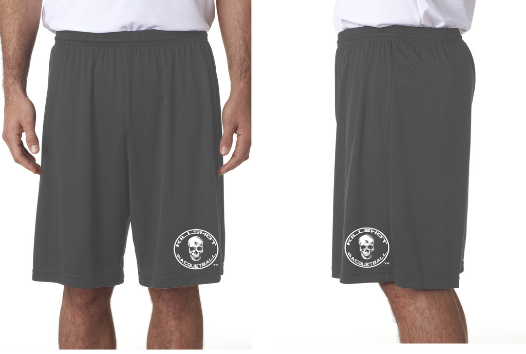 Killshot Racquetball Cooling Performance Shorts Black 9" inseam