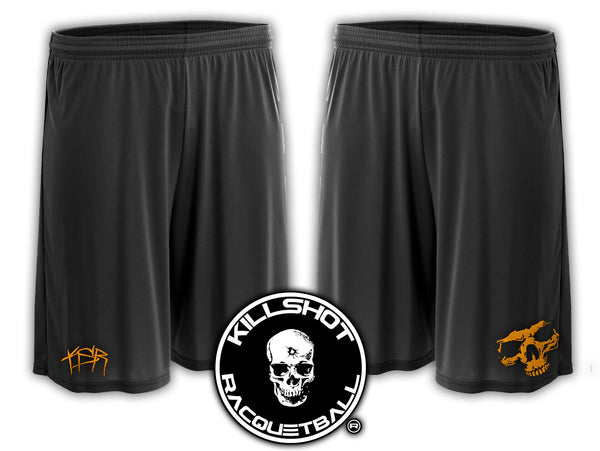 Killshot Racquetball Performance shorts | 9" | Skull Face |Embroidered Logos